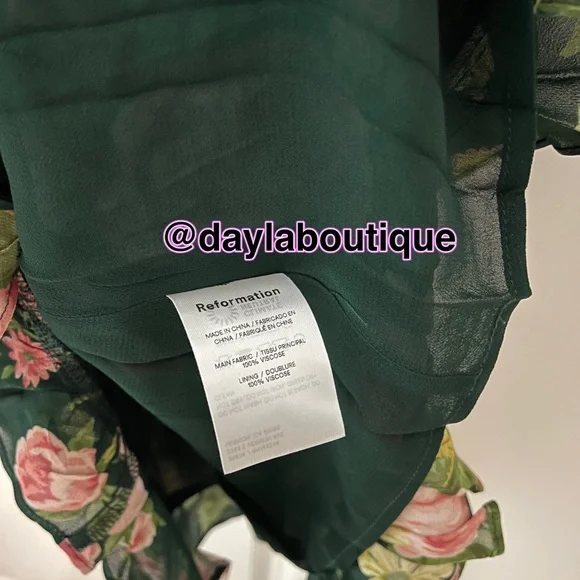 Reformation Christine Dress Belvedere - Picture 4 of 6